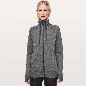 Lululemon Huddle & Hustle Jacket Heathered Grey women’s size 4